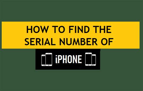 how can i find my iphone serial number when it won't turn on