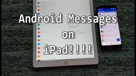 how can i get android text messages on my ipad
