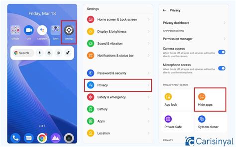 how can i hide apps on my oppo phone