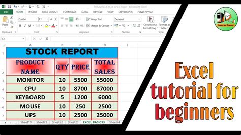 how can i learn excel for beginners