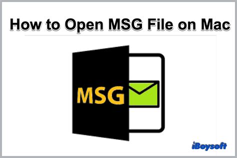 how can i open .msg file on mac