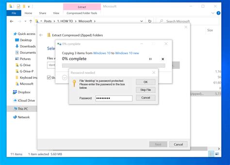 how can i put a password on a folder in windows 10