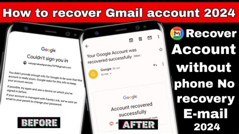 how can i recover my gmail account without security code