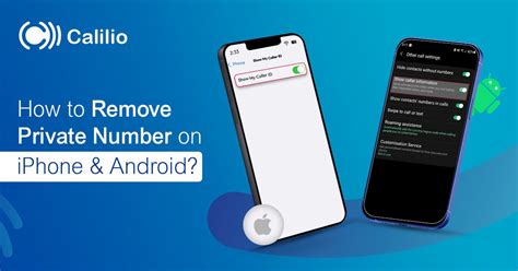 how can i remove my number from showing private number when i call
