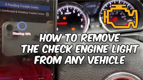 how can i remove the check engine light