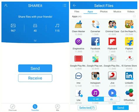 how can i send an app from android to iphone