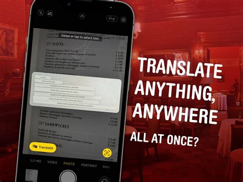 how can i translate text from an image on iphone