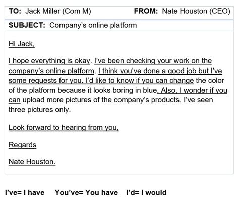 how can i write an informal email