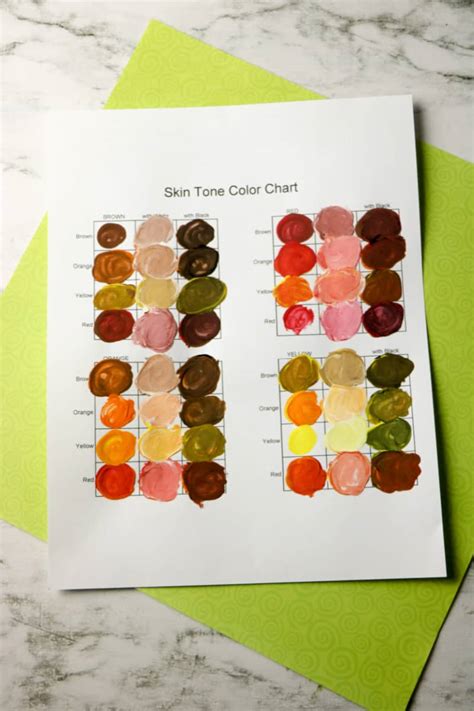 how can we make skin colour with paint