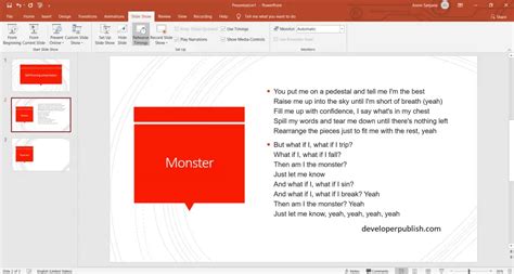 how can you create a self running presentation in powerpoint select answer