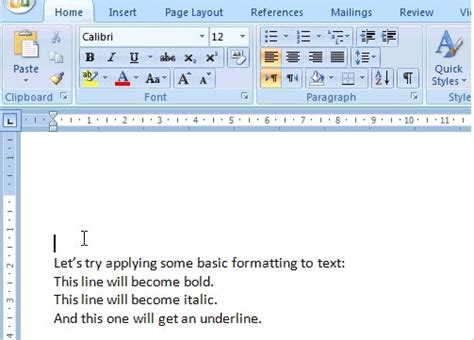 how can you format text in microsoft word to make it bold