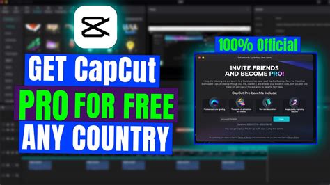how can you get capcut pro for free