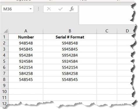 how do i add a letter before a number in excel
