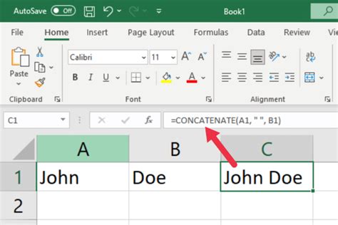 how do i add a space when i concatenate in excel