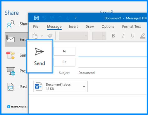 how do i attach a word document to email