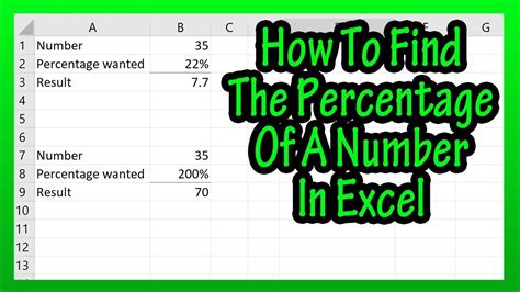 how do i calculate 10 percent of a number in excel