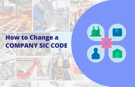 how do i change company sic code