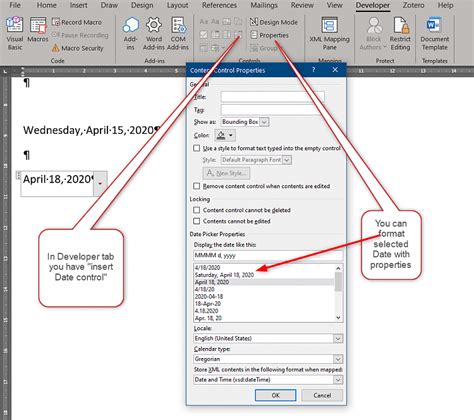 how do i change date format in word