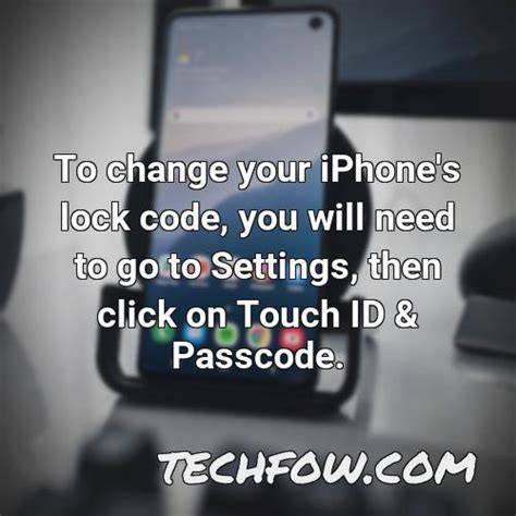 how do i change my security code on my iphone