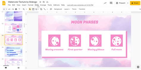how do i change the background color on google slides