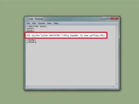 how do i change the color of my text in html
