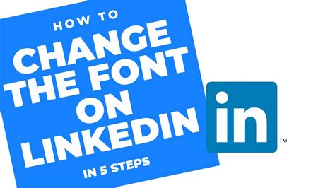 how do i change the font in a linkedin post