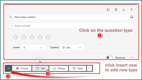 how do i change the question type in microsoft forms