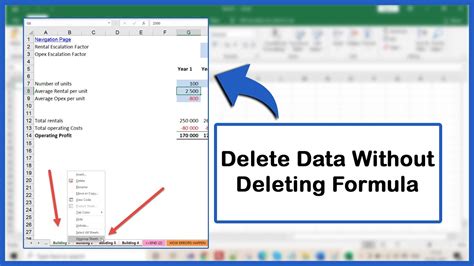 how do i clear data but not formulas in excel