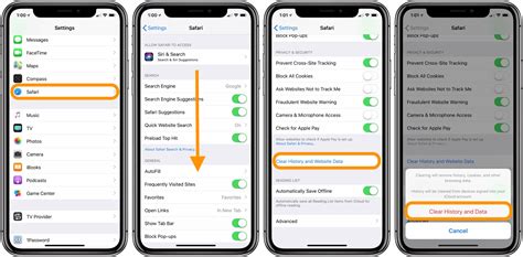 how do i clear the cache on my phone iphone