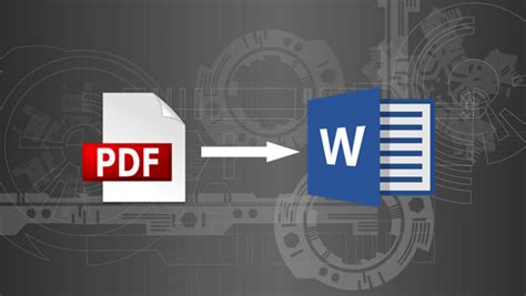 how do i convert a pdf to microsoft word