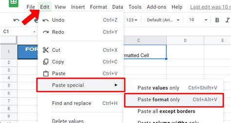 how do i copy and paste on google sheets