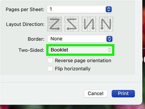 how do i create a booklet layout in word