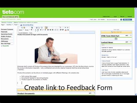 how do i create a feedback form in sharepoint