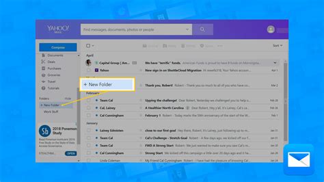 how do i create a folder in my yahoo email