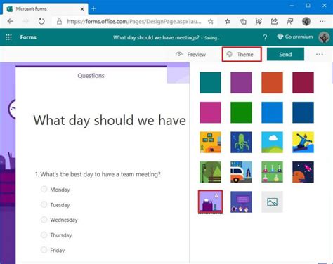 how do i create a voting poll with pictures in microsoft forms