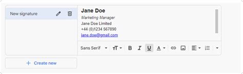 how do i create an email signature in gmail