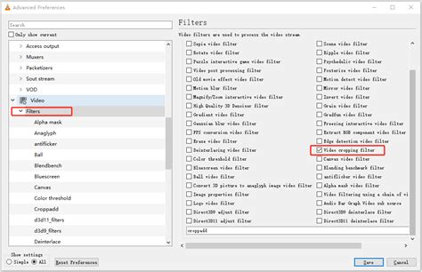 how do i crop part of a video in vlc
