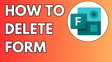 how do i delete a form in microsoft forms