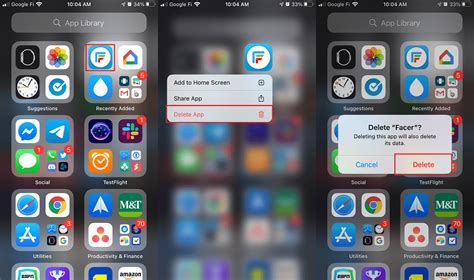 how do i delete apps from my apple library