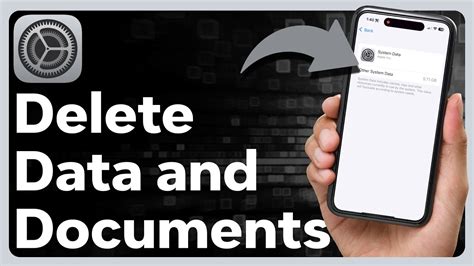 how do i delete documents and data from youtube app on iphone