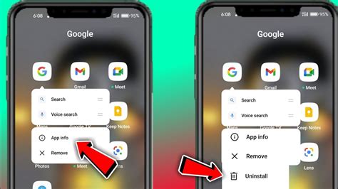 how do i delete google apps from my android phone