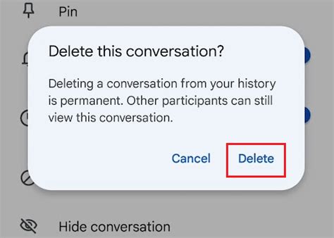 how do i delete google chat app