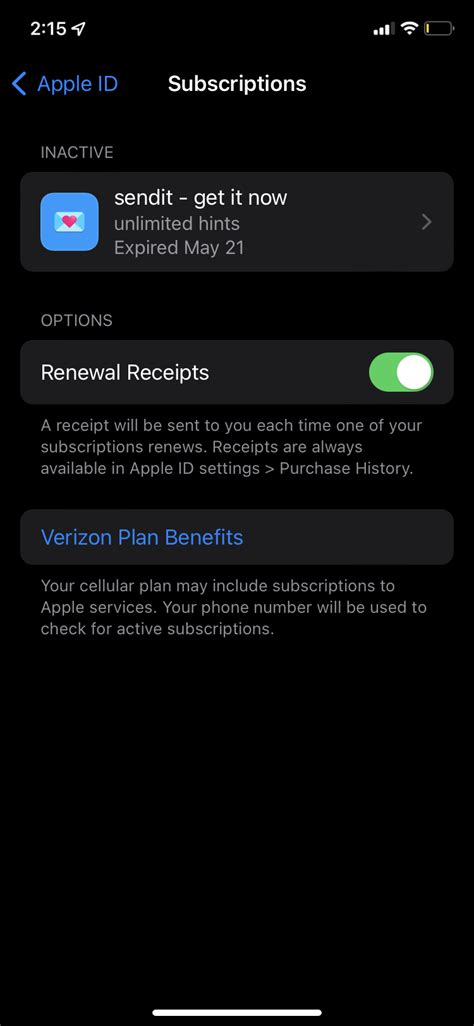 how do i delete inactive subscriptions from my apple id