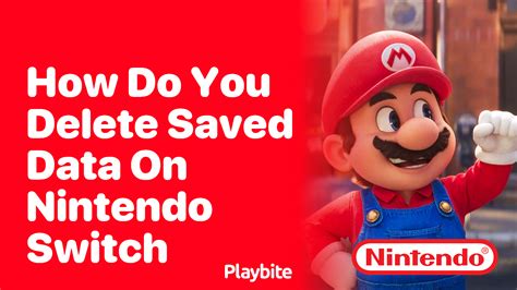 how do i delete saved data on switch