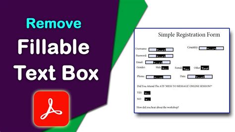 how do i delete text in a fillable pdf form