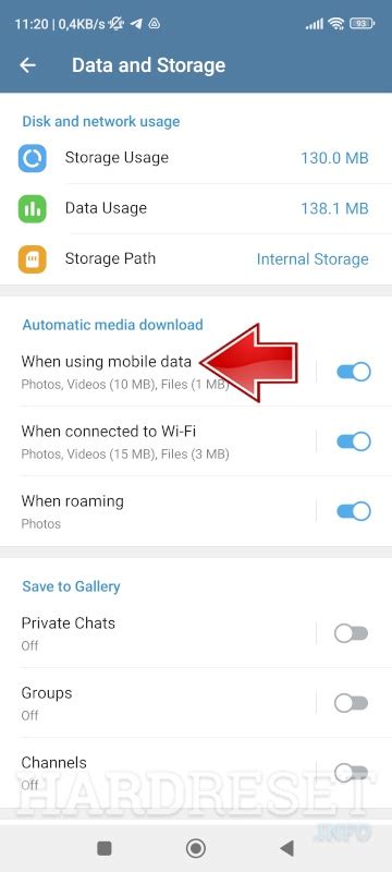 how do i download using mobile data