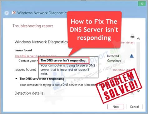 how do i fix a dns problem on my computer