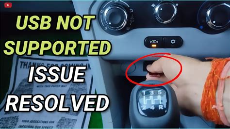 how do i fix usb not supported in my car stereo