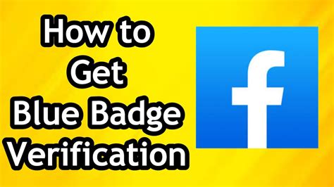 how do i get a facebook verification badge