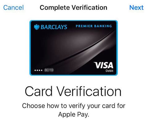 how do i get my barclays verification code for apple pay